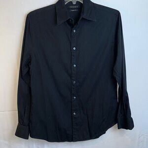Axist Modern Fit Black Dress Shirt Medium Like New